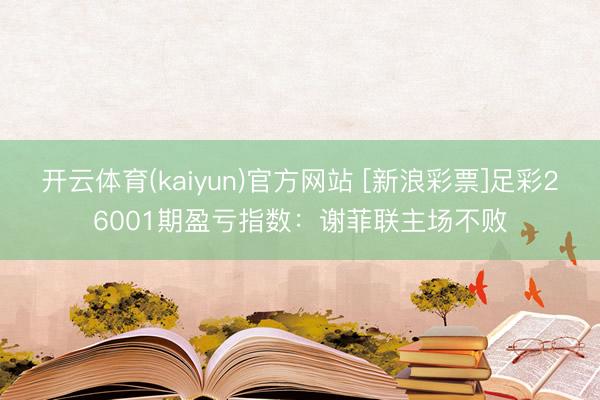 开云体育(kaiyun)官方网站 [新浪彩票]足彩26001期盈亏指数：谢菲联主场不败