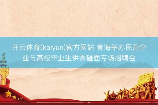 开云体育(kaiyun)官方网站 青海举办民营企业与高校毕业生供需碰面专场招聘会